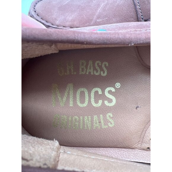 G.H. Bass Mens Brown Leather Loafers Penny Moccasin Style Size 9 New Without Box - Picture 8 of 9